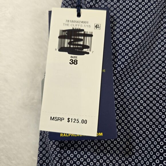 Polo Golf Ralph Lauren Shorts Mens 38 Blue Classic Fit UV Protection Stretch - Picture 6 of 16